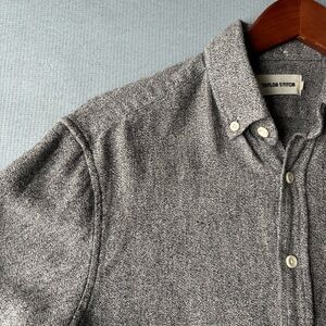 TAYLOR STITCH | Heathered Gray The Jack Shirt Hemp Cotton Long Sleeve | Size 38